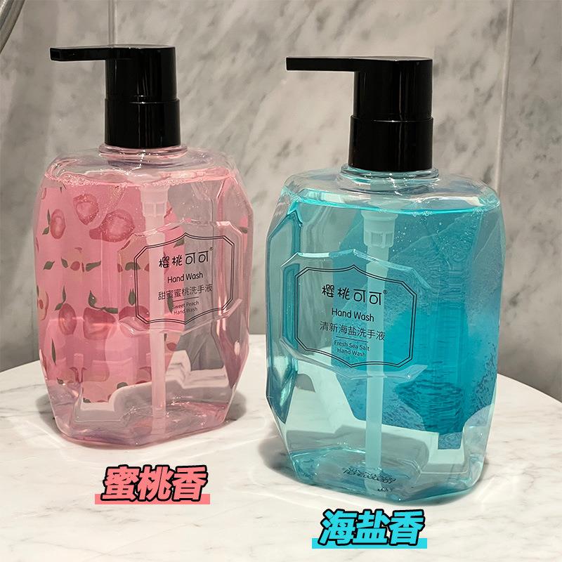 小红书海盐洗手液按压温和泡沫清洁不伤手儿童可用家用瓶装留香型