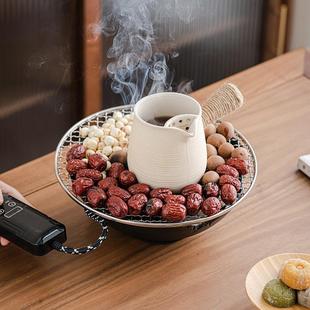 家用室内陶瓷罐罐围炉煮茶壶电陶炉侧把提梁壶耐高温泡茶器具全套