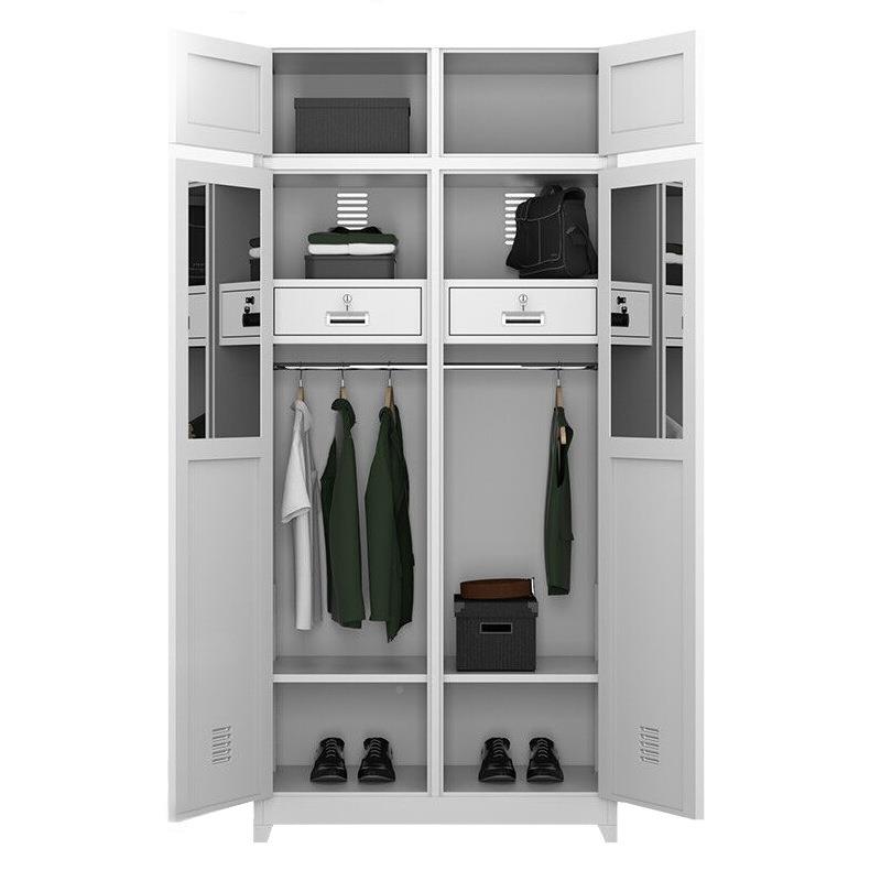 制储士兵柜854物品存放柜员工宿舍钢制更衣物柜式加厚人双人单内