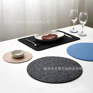 厂家供应毛毡餐垫防滑隔热垫吸水垫办公桌垫电脑鼠标键盘毛毡垫