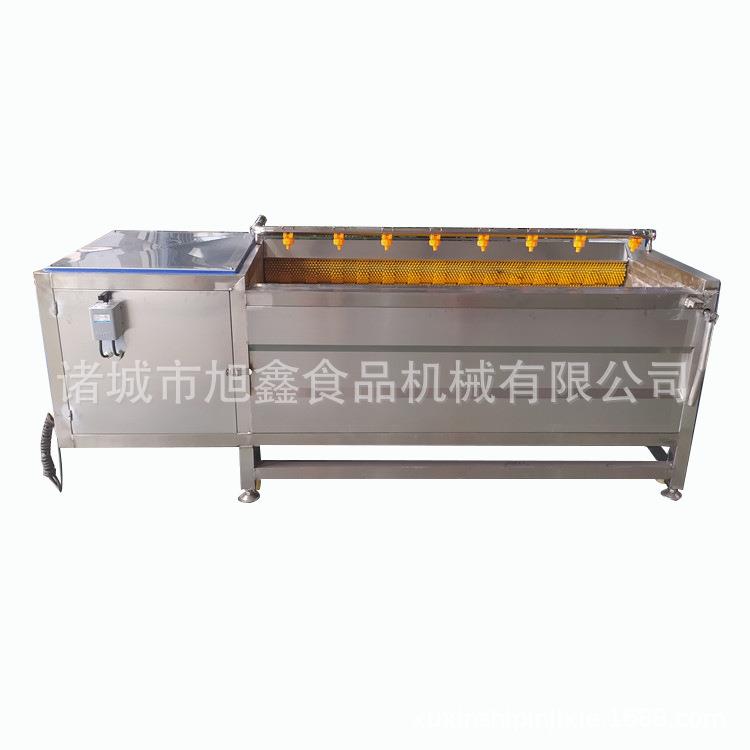 全自动商用根茎类果蔬毛辊清洗机大姜去皮机土豆紫薯毛刷脱皮机