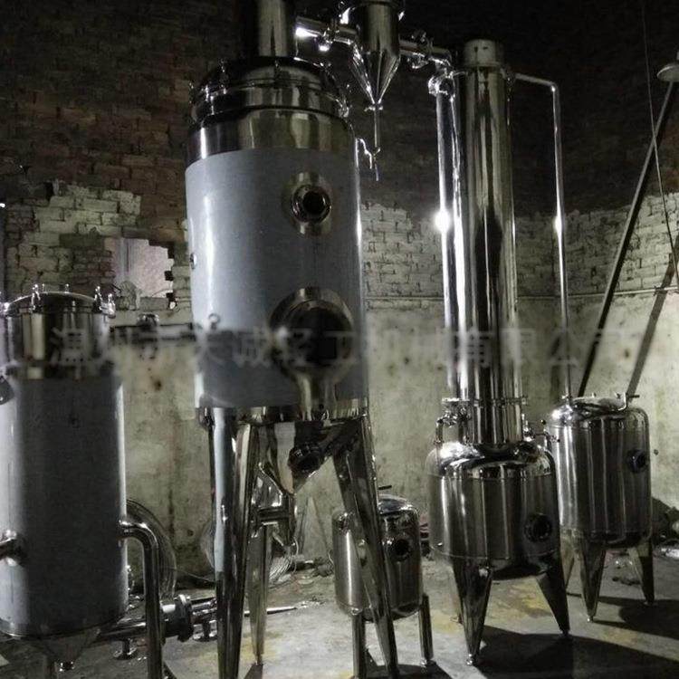 单效外循环浓缩器列管式蒸汽加热药液浓缩设备