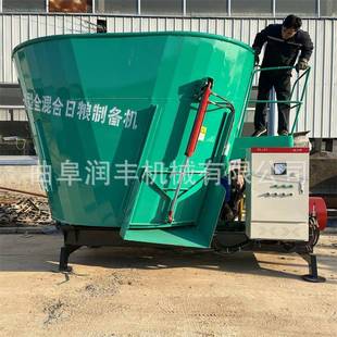 蛟龙搅机养殖基拌草地秸秆粉碎混料合机养牛场IBR饲拌机 牵引式