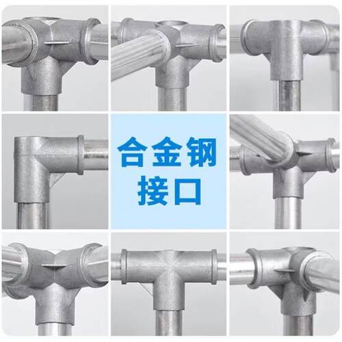 房布衣UJC钢架加粗简易家用卧室组柜装全钢架钢管加出厚租收纳衣