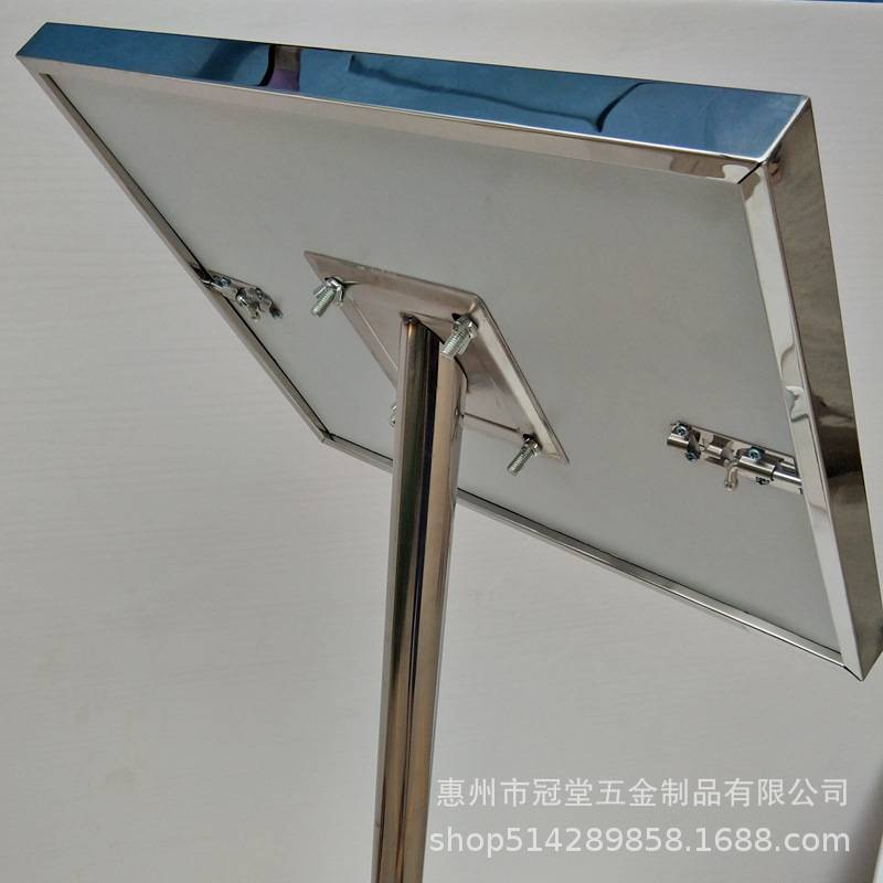 不锈钢广告牌A3A4水牌立牌指示牌展示架酒店导向牌商场宣传牌抗风