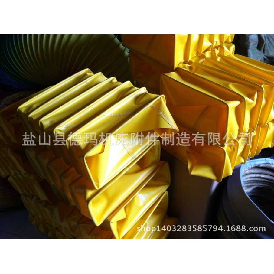 耐高温风管软连接 伸缩软管 通风帆布风管 高温耐磨柔性风管