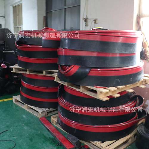 Y型防溢裙板双密封聚氨酯橡胶防溢裙边200*15mm输送机挡料皮