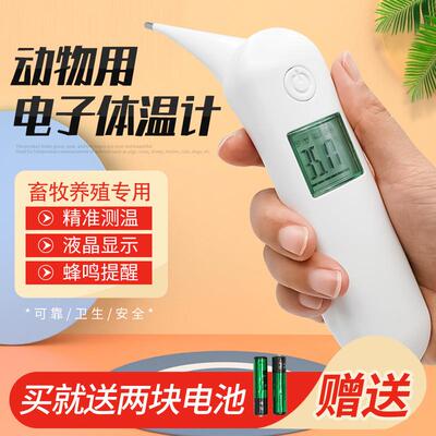 手持测温仪体温计兽用电子温度计猪牛羊电子测温仪动物肛门体温表