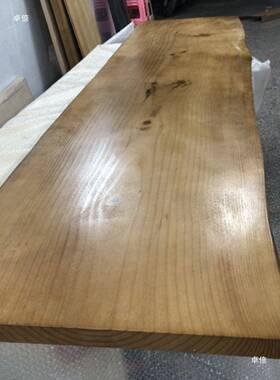 实桌面板松木整木不张规则AZV板原木台面板窗台板家用一隔字板