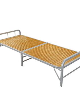 QGV瑞仕达竹床木折叠床单人简易午午睡床家用实凉床租休房硬人板