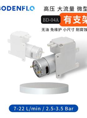 BD-4A微型空压5缩泵PHU充气打气12V24V小型55碳刷气气动隔膜泵微0