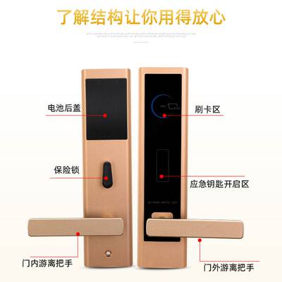 公寓智能酒店锁宾馆智能锁出租房家居民宿酒店管理系统电子锁