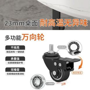 折叠餐桌家用小户型可折叠吃饭桌子简约餐厅圆形饭桌可移动大圆桌