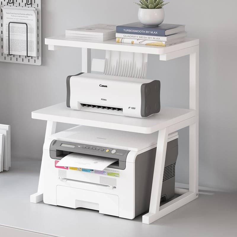 6R桌面三层小型打印机置物架办公室放针式票据打印机复印机收纳架