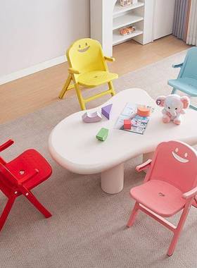靠背椅凳折小叠小凳子儿童加厚防滑椅子儿幼彩园小板凳家用VGQ矮