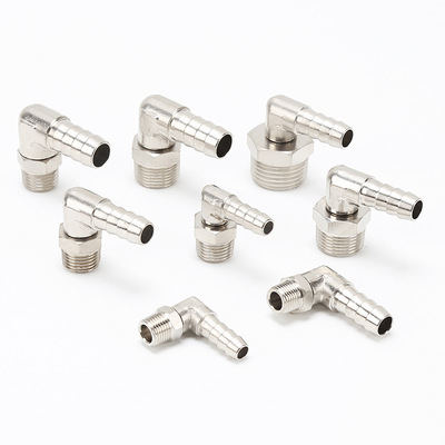 气管接头宝塔外丝直角弯头PL802弯90度快速软管插头螺纹旋转360度