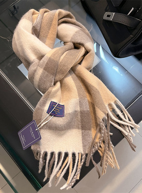 2025新款气质仿羊绒格子围巾女冬季短款情侣披肩学生针织保暖围脖