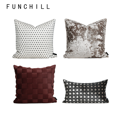 FUNCHILL【安可拉红】轻奢高级沙发抱枕组合搭配样板间软装靠枕