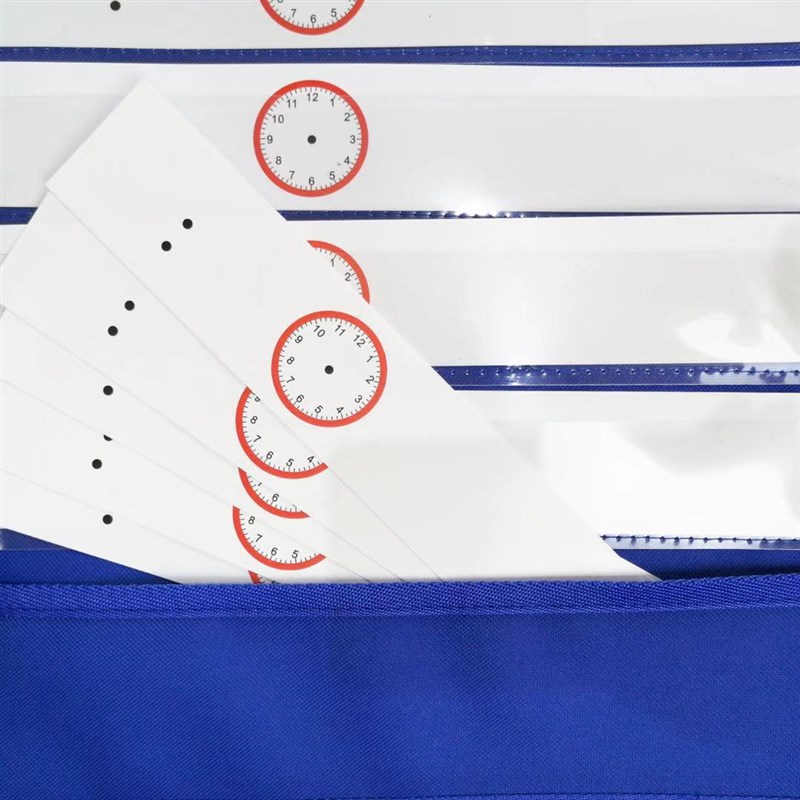 pocket chart班级教室日常时间管理进度S表儿童日程表挂袋