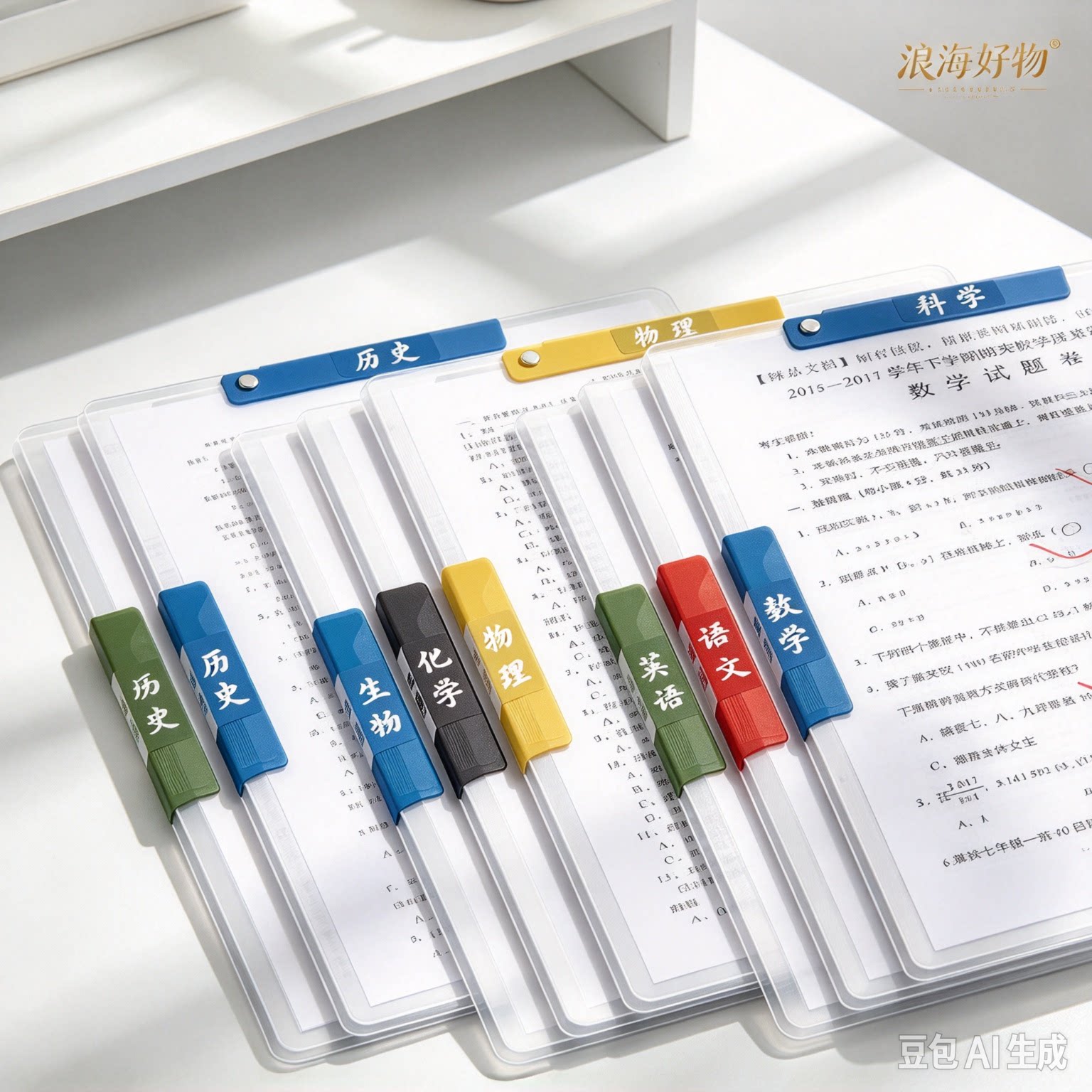 【买3本送2本】A3双拉杆试卷夹升级旋转拉杆夹收纳文件资料夹HQ2