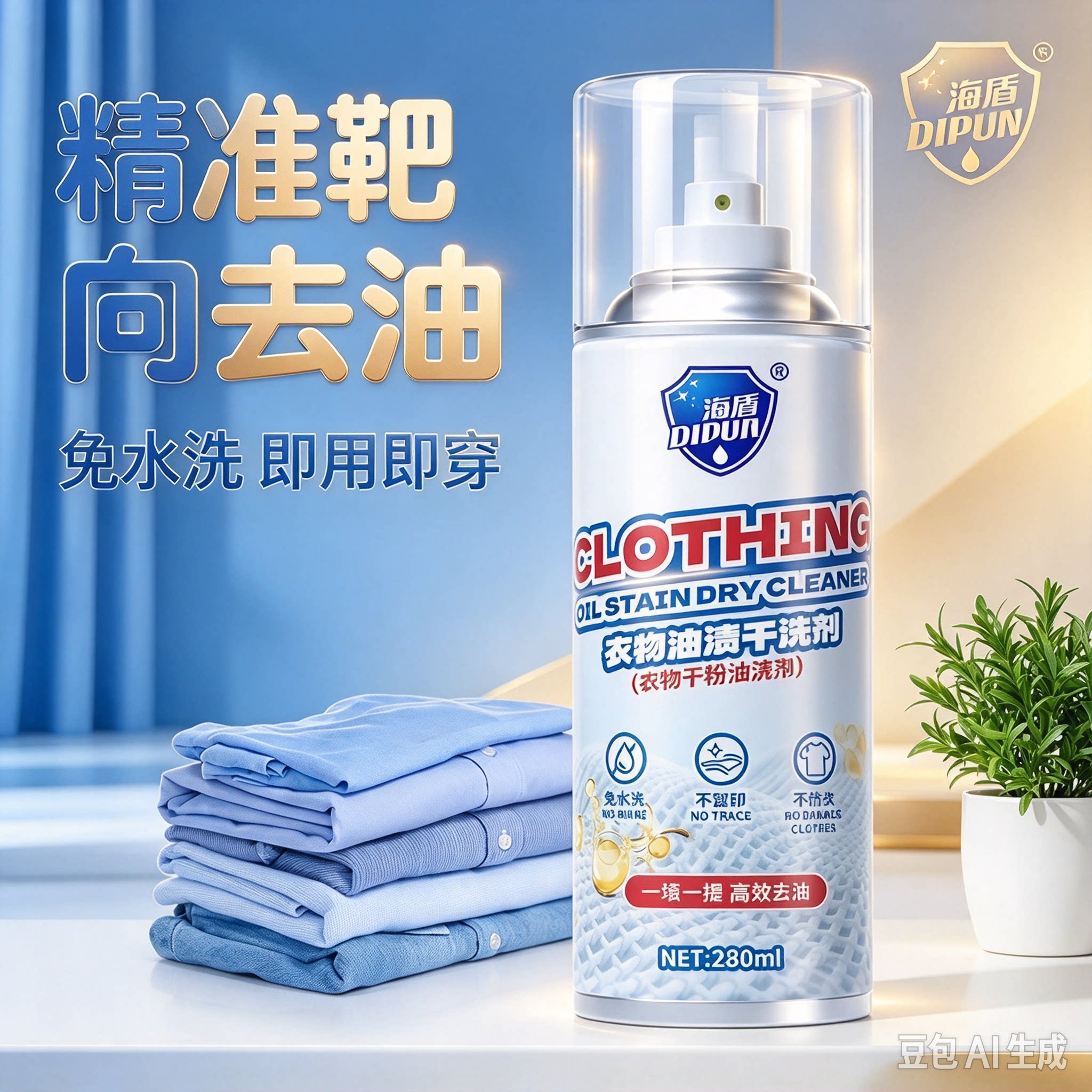 衣物油渍干洗剂衣物织物羽绒服鞋类清洁剂强力去污干粉干洗免洗RR