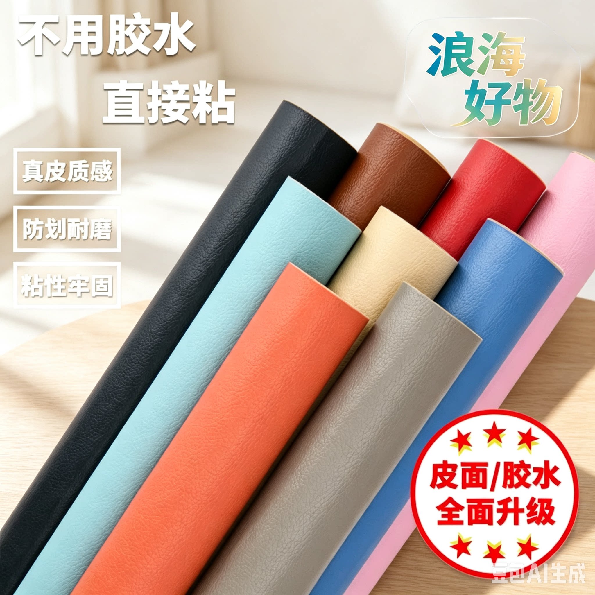【下单立减50】皮革修复贴修补自粘贴皮沙发座椅床头翻新换皮WL