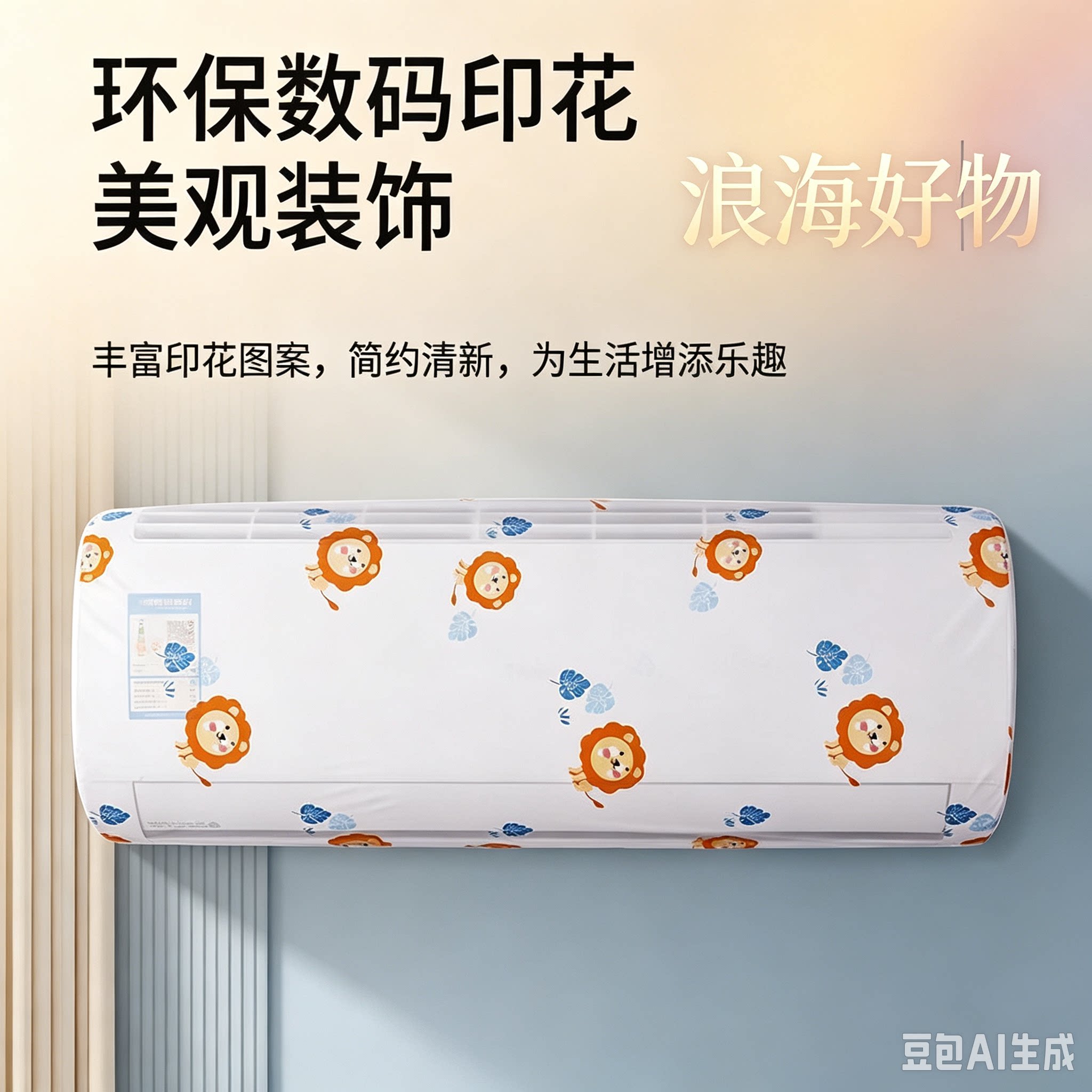 居家便捷空调罩挂机空调防尘罩开机不取全包防直吹挂式空调罩RR2