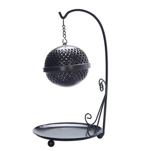 快速发货铁架悬挂吊球香炉创意盘香檀香炉陶N瓷家用室内供佛茶道