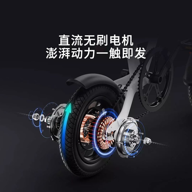 现货速发Be小白折叠电动助力自行车成人生迷你小型超轻新国标