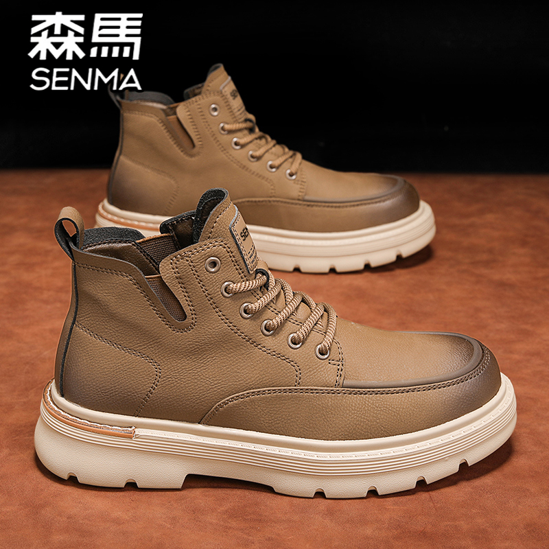 森马官方旗舰店男鞋工装马丁靴