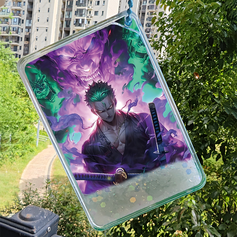 索隆流沙麻将流麻挂件diy海贼王航海王周边透明亚克力摆件潮玩