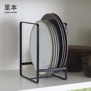 里本 手提家用厨房碟子沥水架 碗盘收纳架 橱柜内盘子餐盘置物架