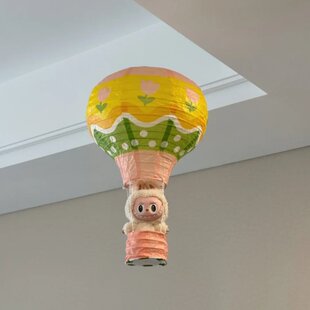 热气球纸灯笼挂件装饰创意墙壁上摆件公仔吊顶卧室门内场景布置