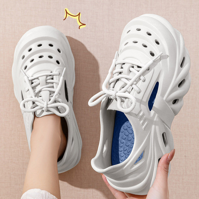 洞洞鞋男款2026新款夏季户外穿运动防滑透气厚底耐磨防臭沙滩凉鞋