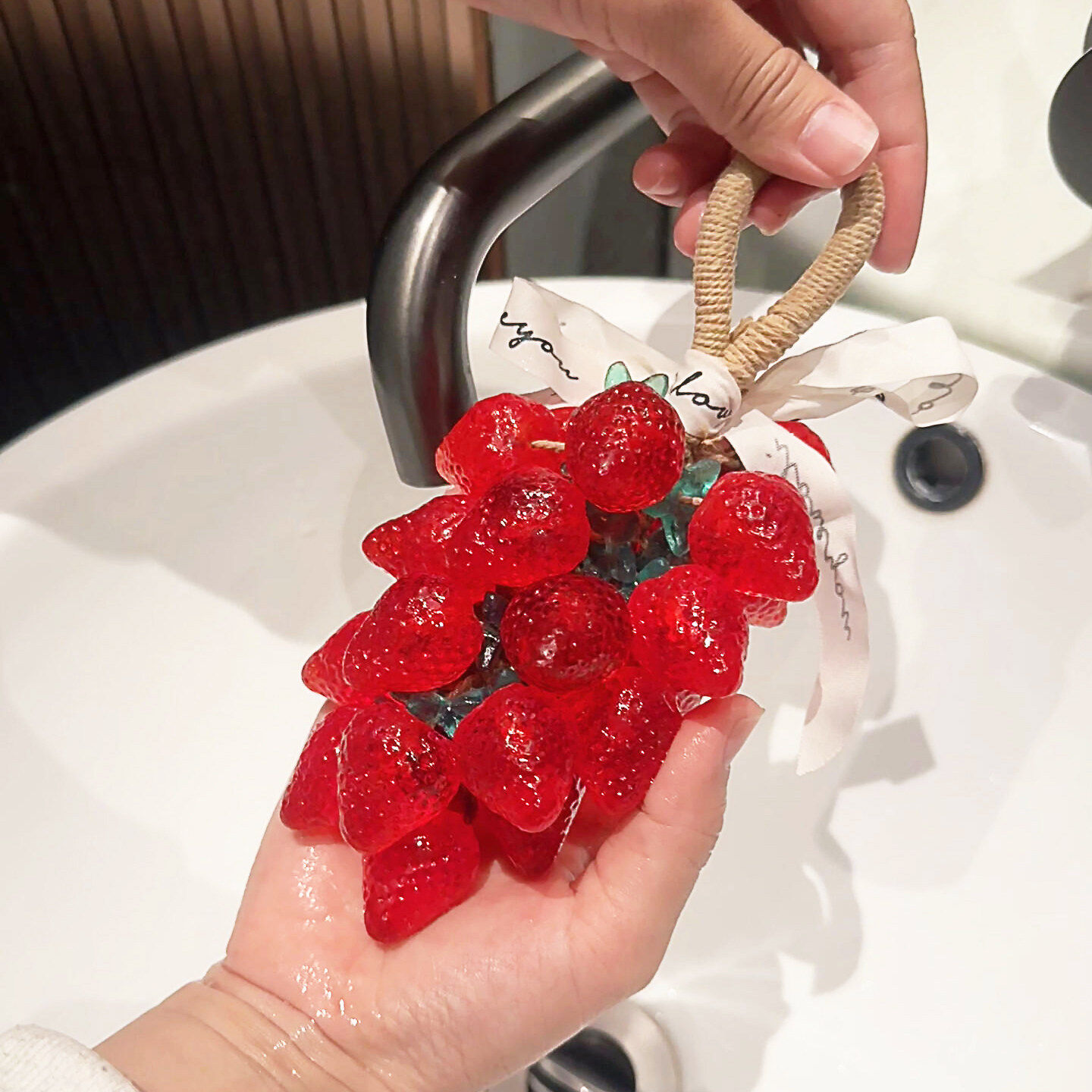 水晶莓葡萄香皂成品手工水晶玫瑰花香熏皂持久留香车载香薰伴手礼
