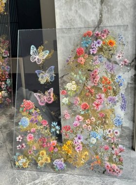 亚克力金箔画装饰摆件客