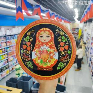 进口铁盒曲奇饼干莫诺皇冠套娃什锦曲奇饼干 俄罗斯原装