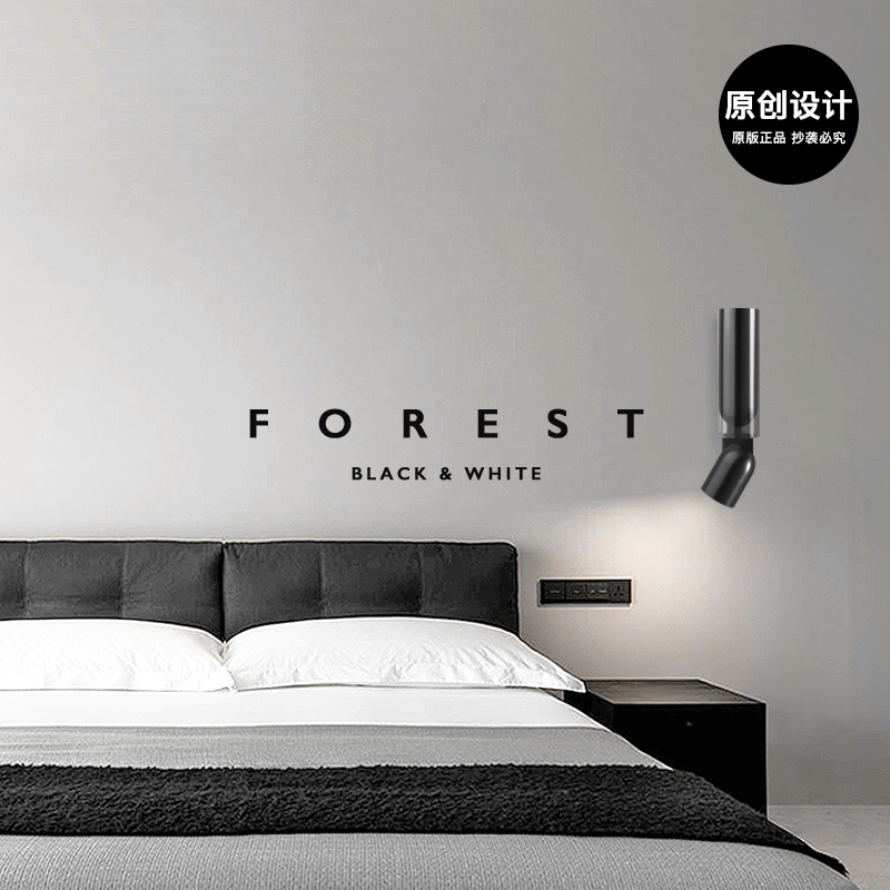 意式极简 壁灯现代简约客厅卧室过道玄关背景墙艺术设计转头灯具