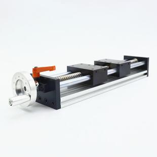 滑台模组正反牙滚珠丝杠双向双滑块精密刻度手轮手动直线导轨