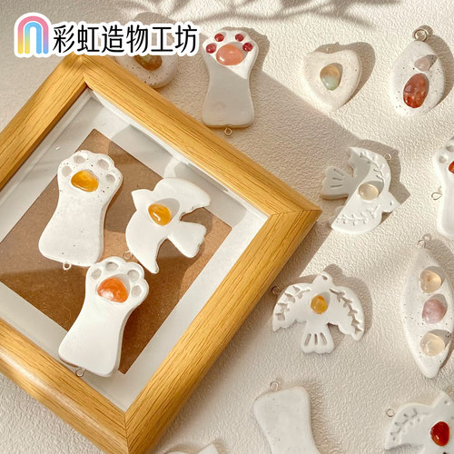 春日飞鸟挂饰品冰箱贴模具鸽子