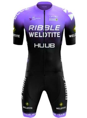 跨境新款连体骑行服铁人三项HUUB夏男女自行车骑行服透气弹力莱卡