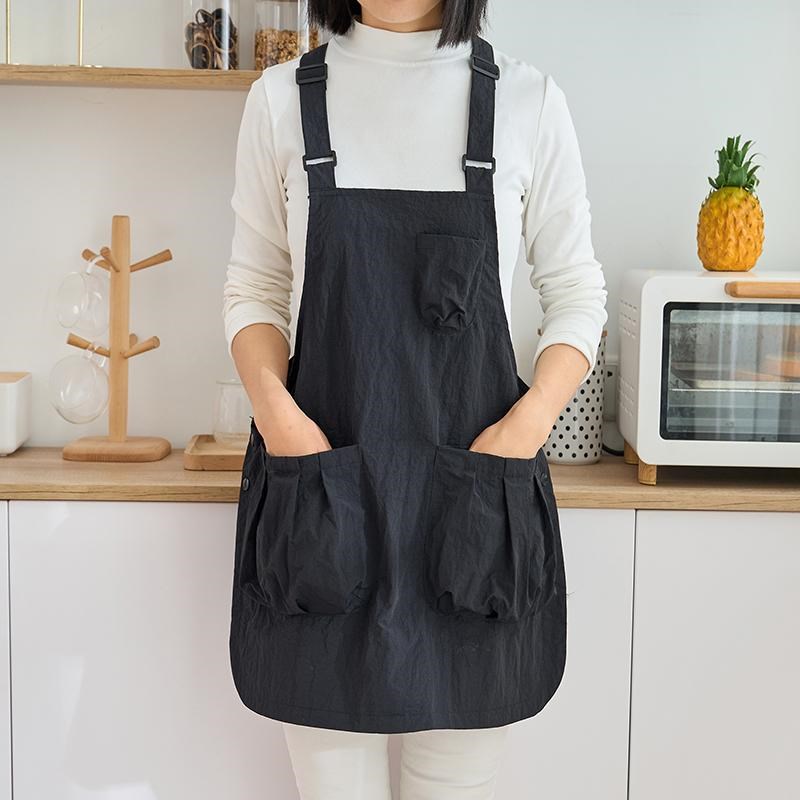 定制lobgo韩版网红围裙画画时尚美甲园艺咖啡奶茶店理发工作服