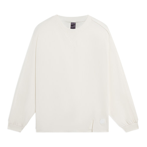 李宁正品新款男子运动休闲时尚舒适透气长袖T恤文化衫AHSSA81