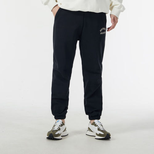 New Balance新百伦正品男字母印花束脚透气运动裤AMP41316-BK