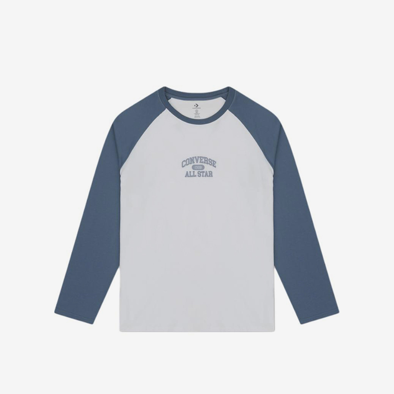 Converse/匡威正品2025新款男子运动休闲圆领长袖T恤10028006-A02