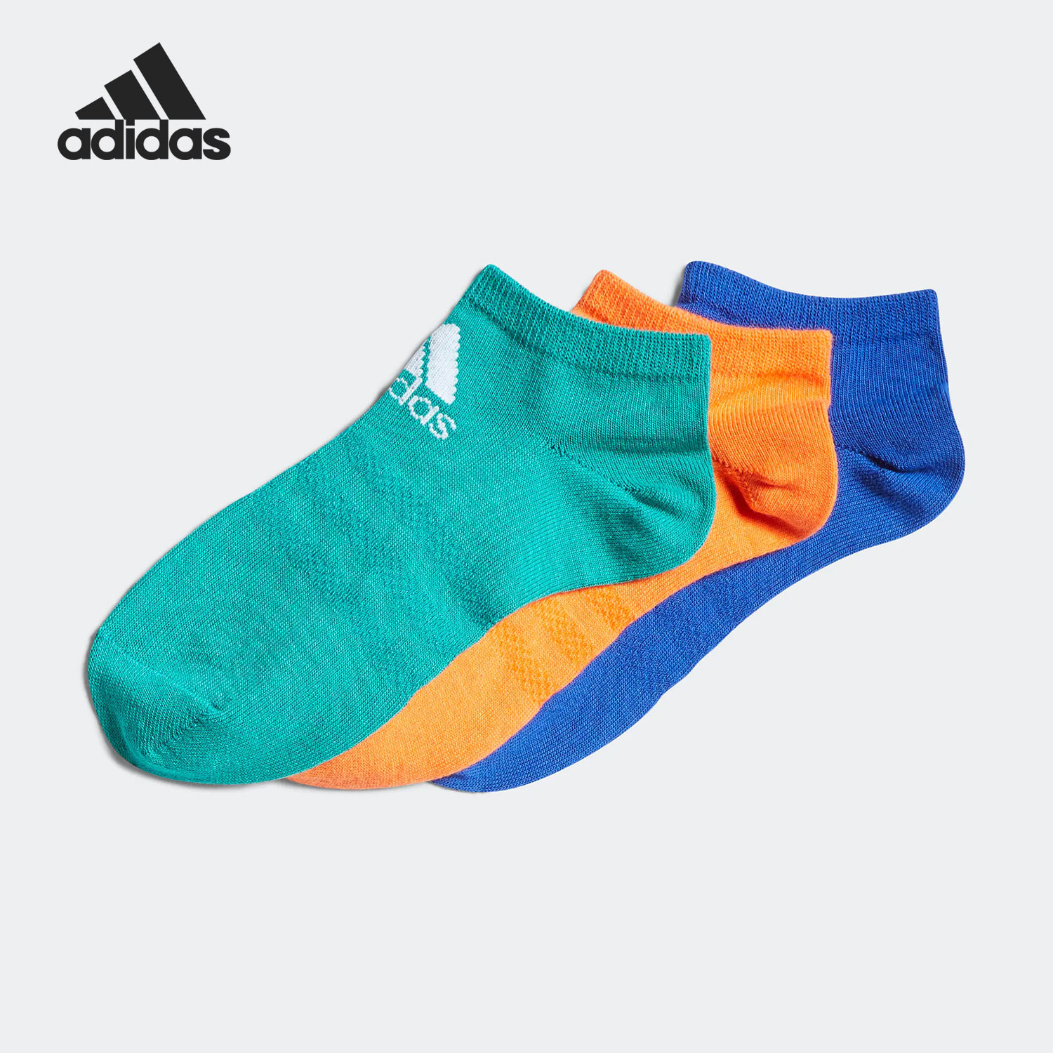 Adidas/阿迪达斯正品新款舒适儿童运动短筒袜三双装HN6707