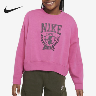 大童宽松加绒运动训练卫衣FZ4722 Nike 新款 冬季 605 耐克正品