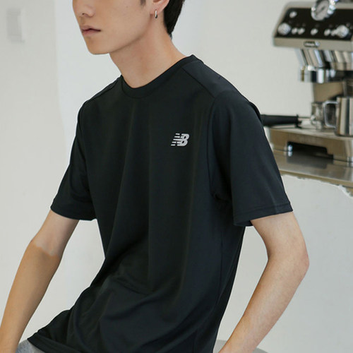 New Balance/NB正品夏季新款男子户外休闲运动短袖T恤MT11205-BK