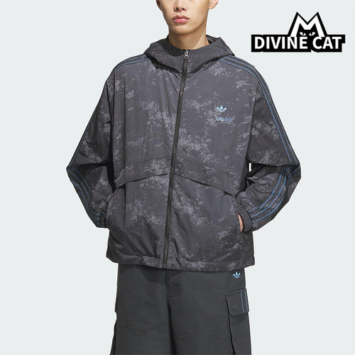Adidas/阿迪达斯正品三叶草男女休闲经典运动连帽日常外套KC1433