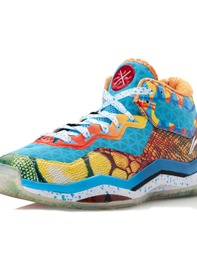 Lining/李宁正品经典男子潮流复古支撑缓震透气实战篮球鞋ABAK061